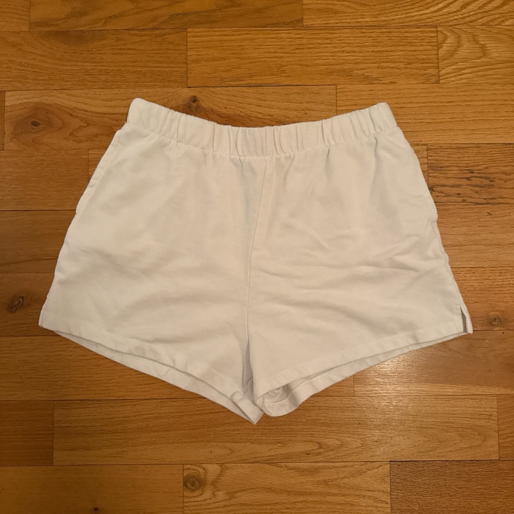 White Garage SoftTerry High Rise 80's Shorts M